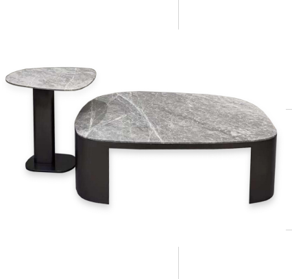 marble coffee table set of 2